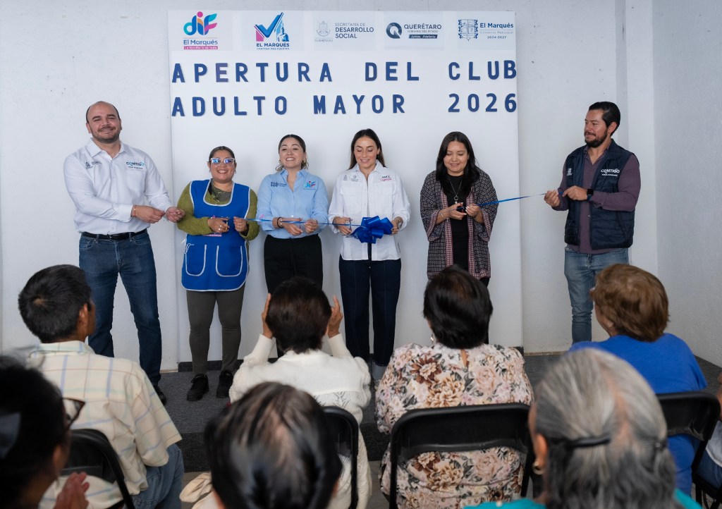 Fortalecen El Marqués y SEDESOQ atención integral con el Club del Adulto Mayor en La&nbsp;Cañada